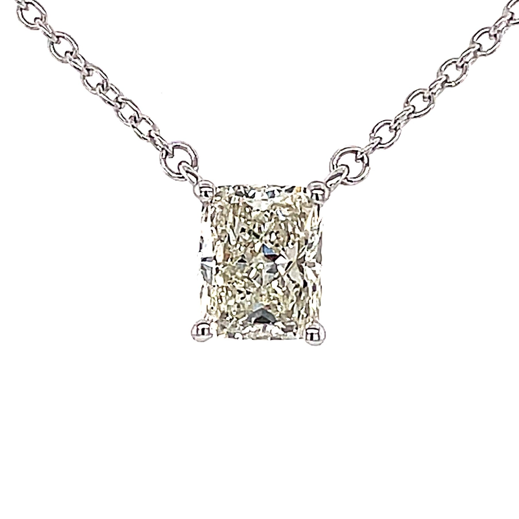 Lafonn Necklace With Simulated Solitare 1.9 Cttw Diamond 20
